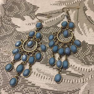 Beautiful blue dangle earrings